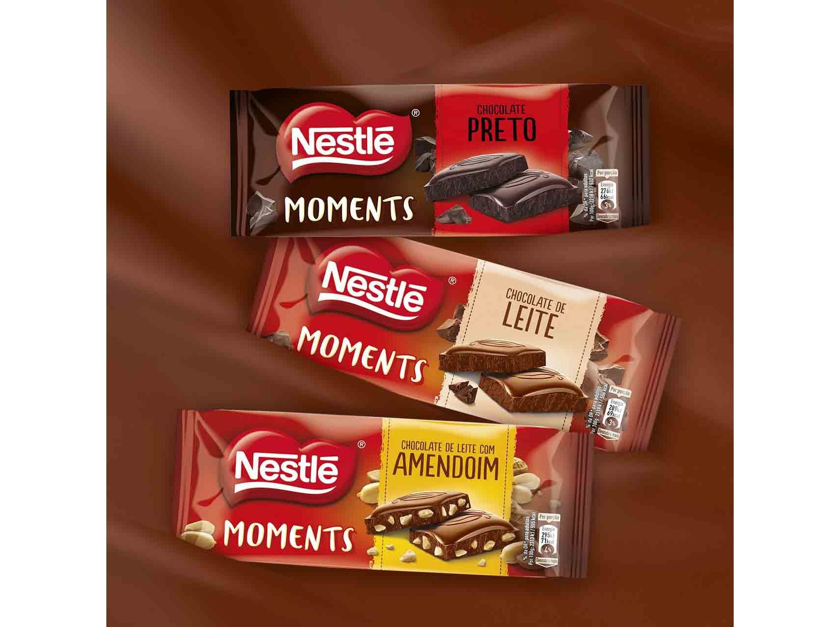 TABLETE NESTL&Eacute; MOMENTS CHOC DE LEITE C/AMENDOIM 90 G image number 2