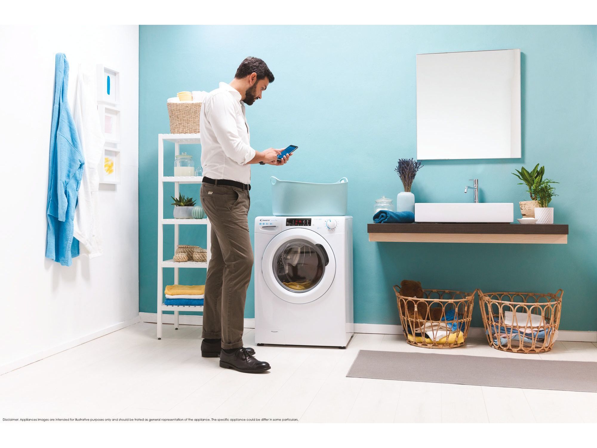 MAQUINA DE LAVAR ROUPA CANDY CSO 1275TE/1-S BRANCO D 7KG image number 2