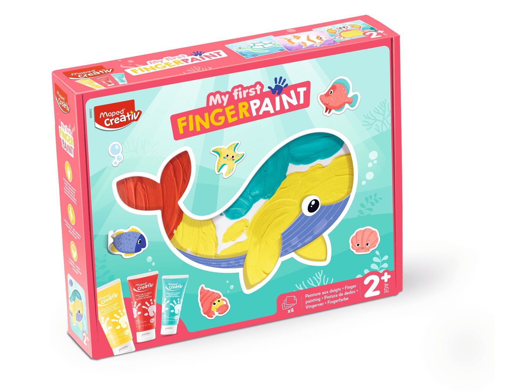 O MEU PRIMEIRO KIT DE PINTURA COM OS DEDOS