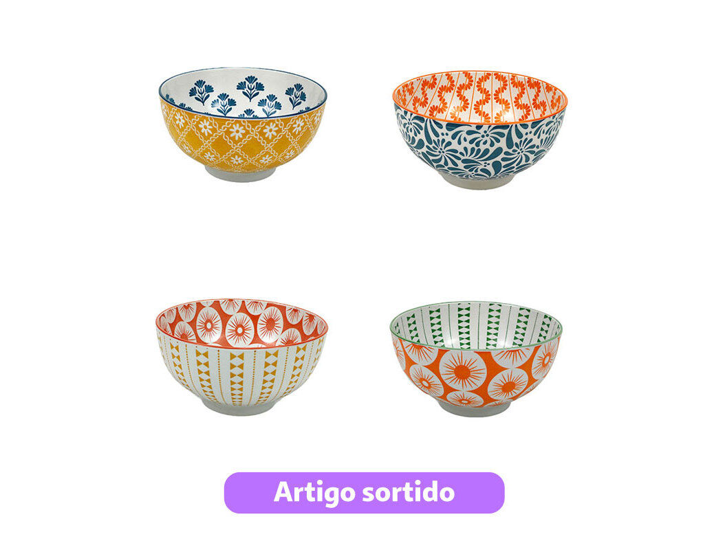 TA&Ccedil;A PORCELANA ACTUEL &Oslash;18CMXH9.4CM 130CL MODELOS SORTIDOS