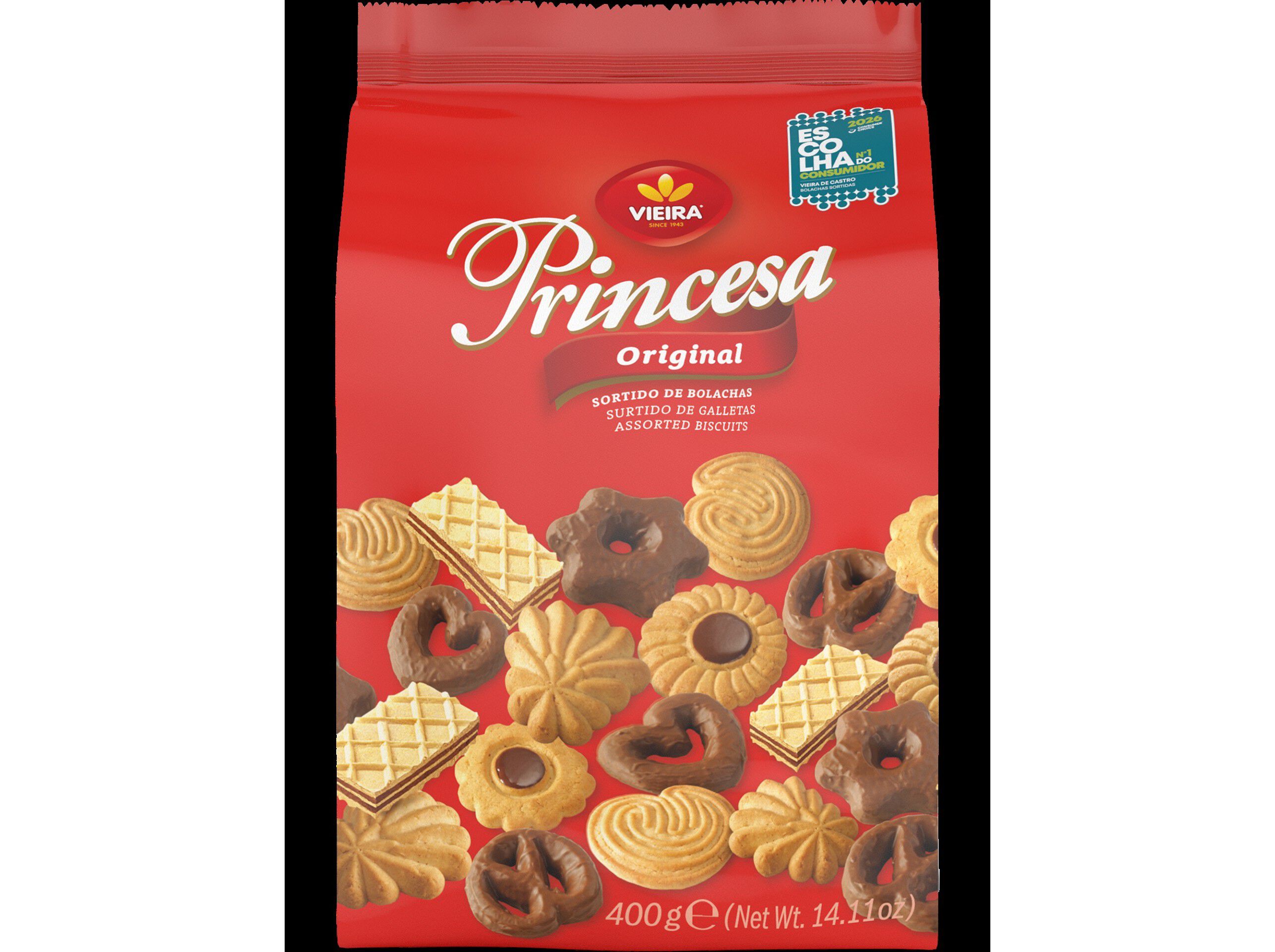 BOLACHA SORT VIEIRA PRINCESA 400 G image number 0