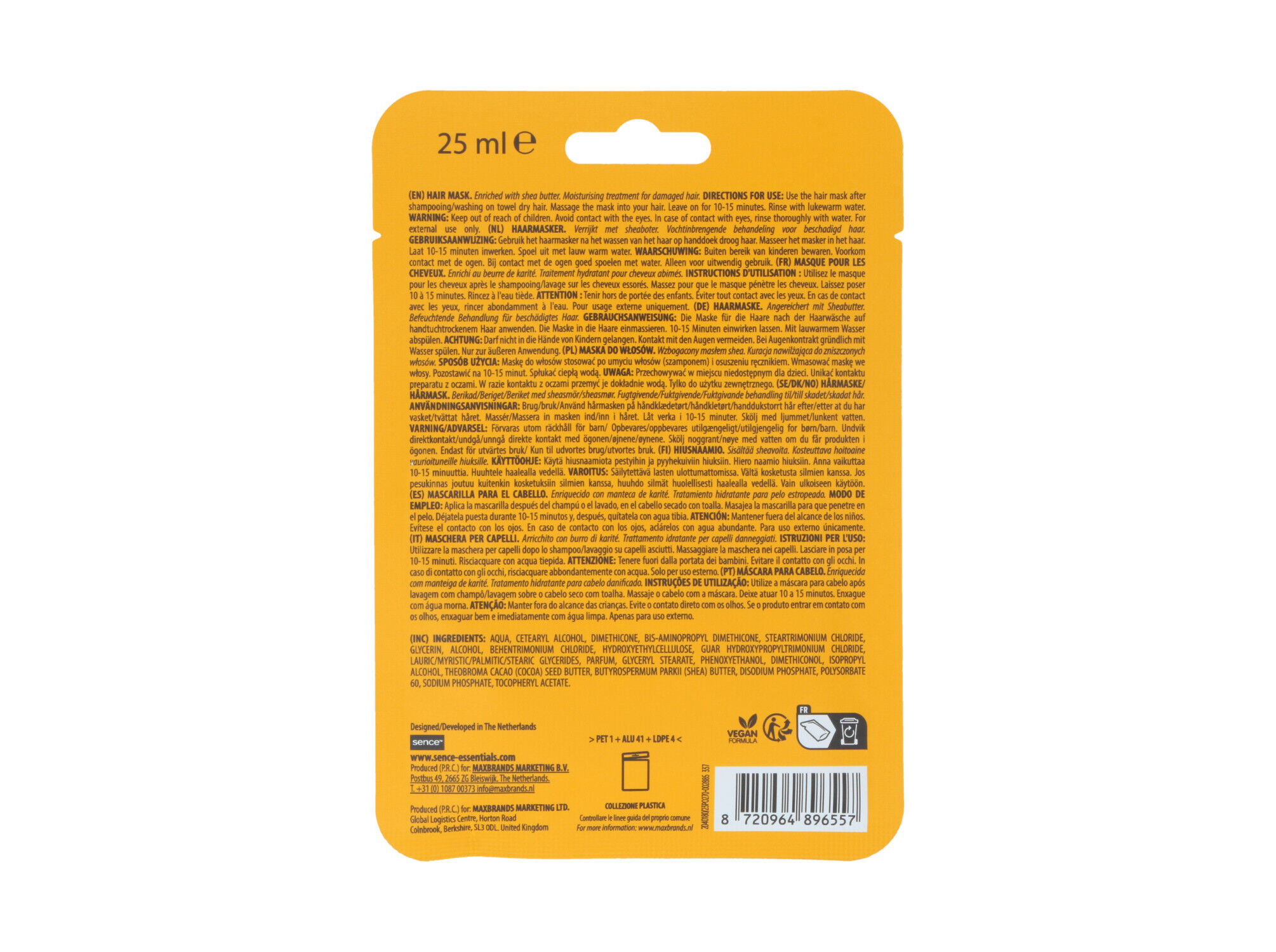 M&Aacute;SCARA CABELO SENCE MOISTURISING SOLAR ENERGY 25ML image number 1