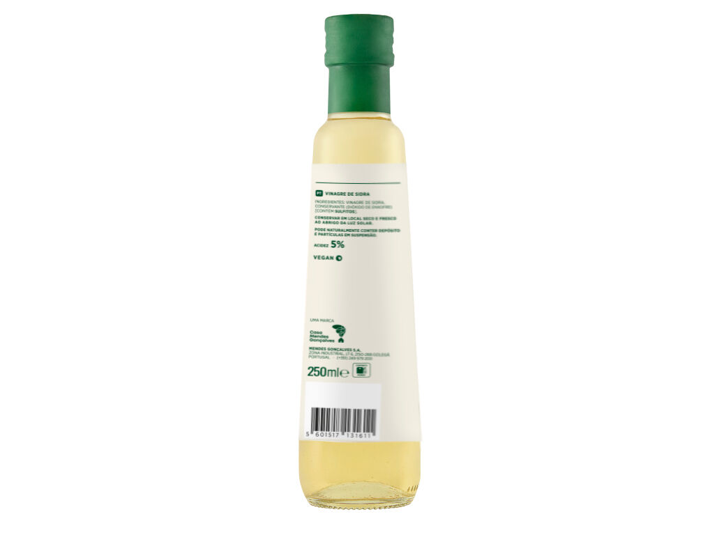VINAGRE DE SIDRA MORENO VIDRO 250ML image number 1
