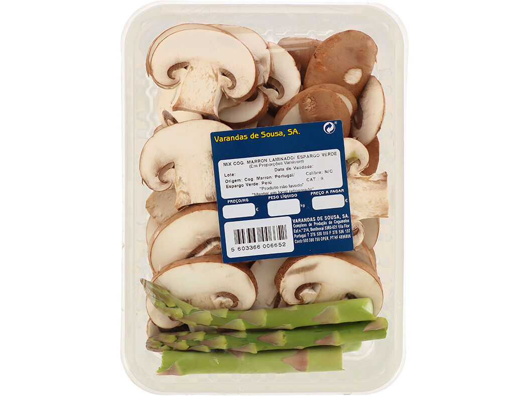 MISTURA DE COGUMELO MARRON LAMINADO E ESPARGO 200 G