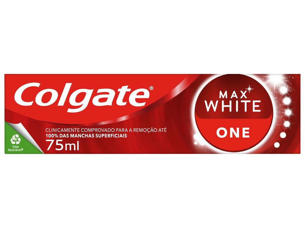 PASTA COLGATE DENT&Iacute;FRICA MAX WHITE ONE 75ML image number 1