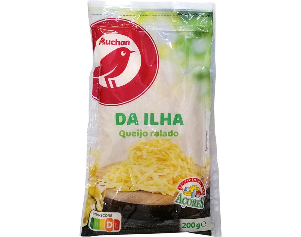 QUEIJO DA ILHA AUCHAN RALADO 200G