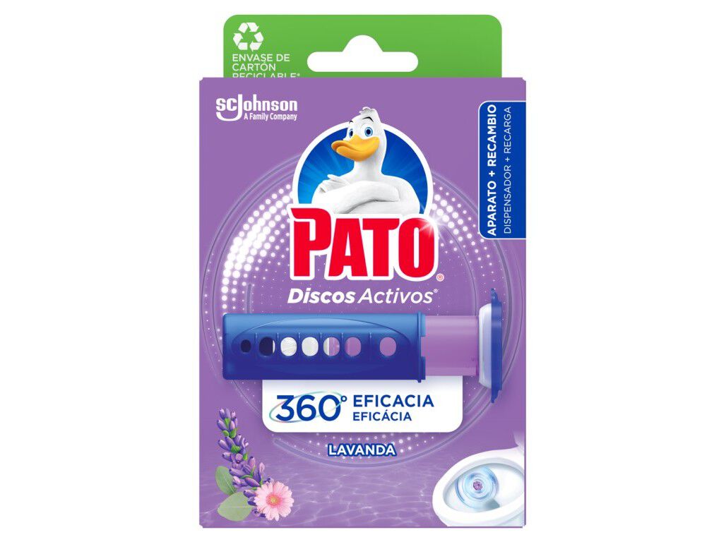 BLOCO PATO SANIT&Aacute;RIO DISCOS ACTIVOS APA LAVANDA 36ML