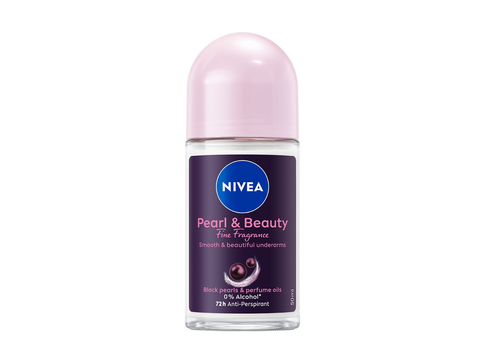 DESODORIZANTE ROLL-ON NIVEA PEARL & BEAUTY BLACK 50 ML image number 0