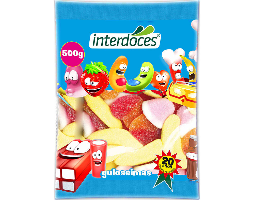 GOMAS INTERDOCES SORTIDO A&Ccedil;&Uacute;CAR 500G image number 0