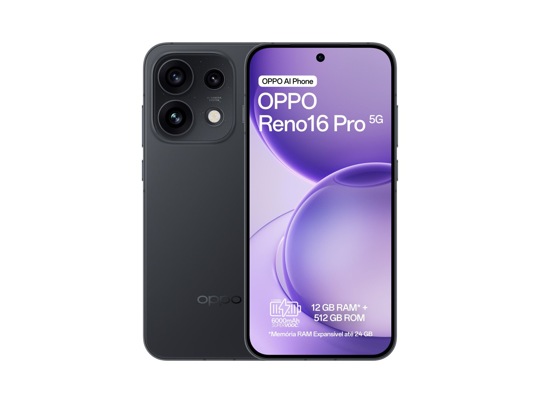 SMARTPHONE OPPO RENO16 PRO 5G PRETO 12/512GB