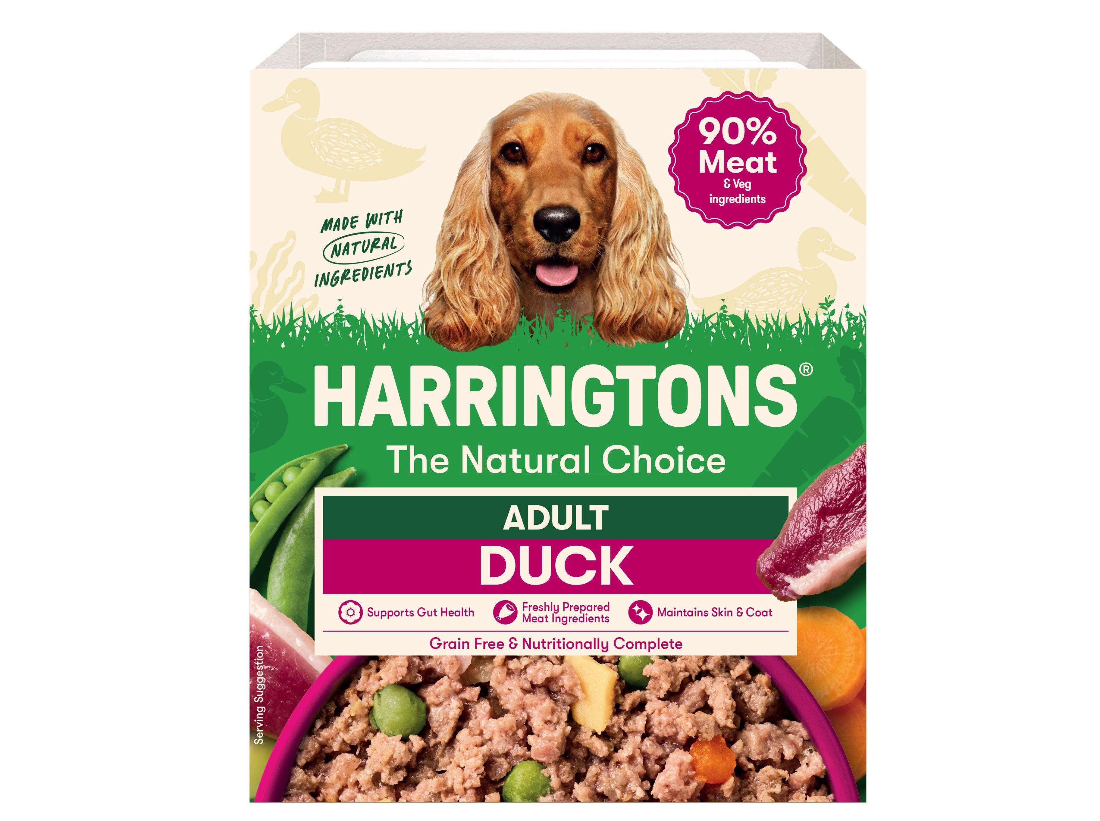 COMIDA H&Uacute;MIDA PARA C&Atilde;O HARRINGTONS PATO 400G image number 1