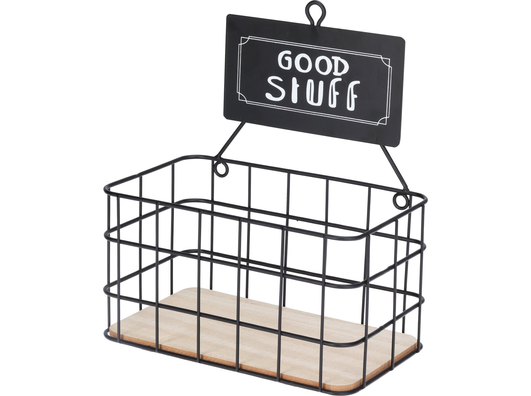 CESTO PARA PAREDE EM METAL 21X13X23.5CM image number 1