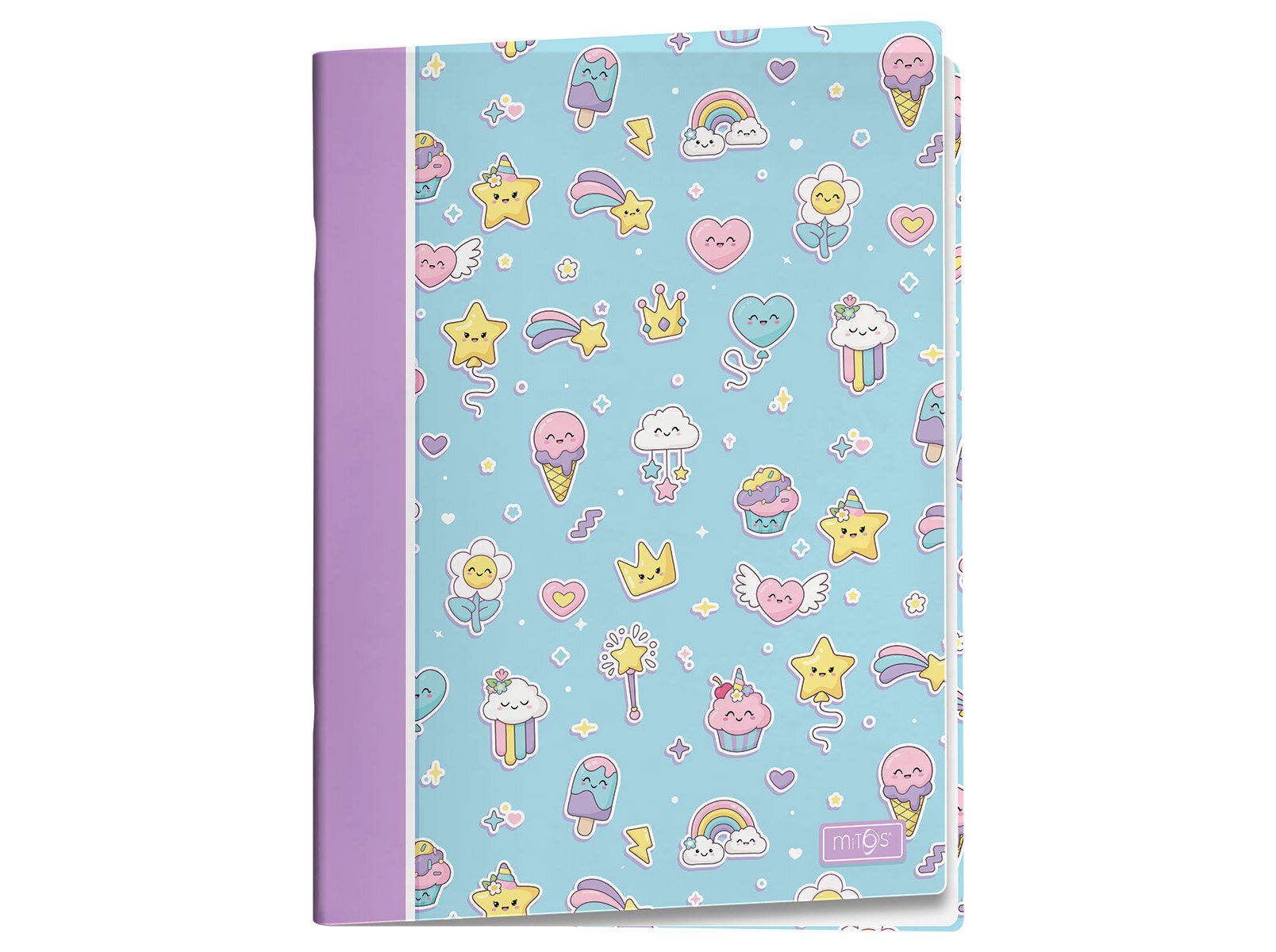 CADERNO A4 MITOS SWEET PAUTADO CAPA PP 48 FOLHAS 80G AGRAFADO image number 1