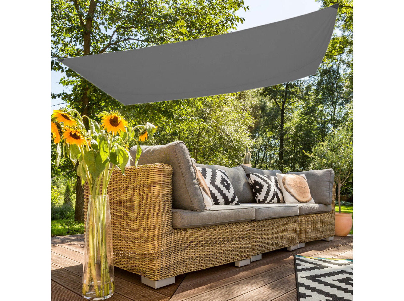 TOLDO RECTANGULAR AKTIVE CINZENTO 2X3M image number 1