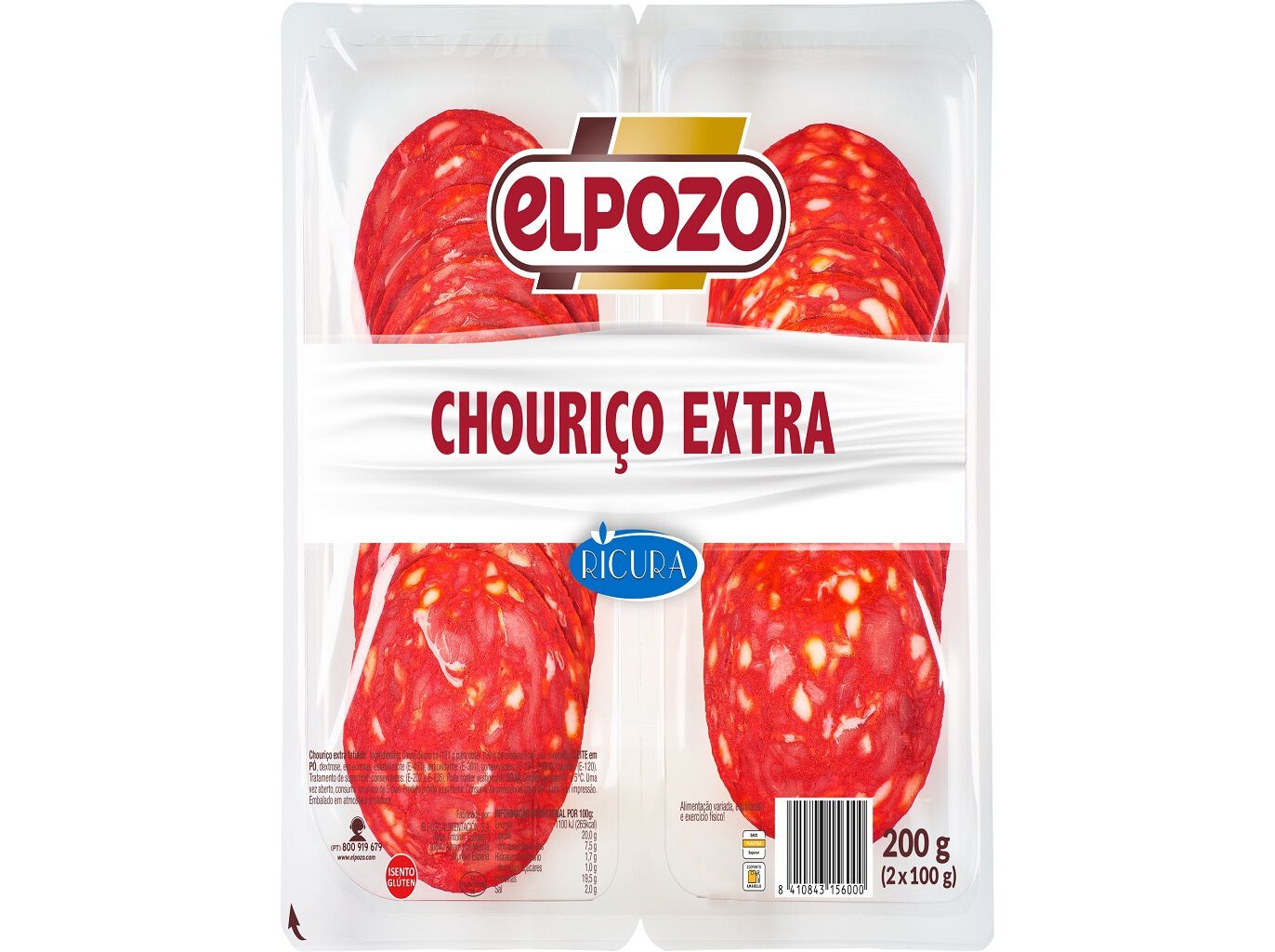 CHOURI&Ccedil;O EXTRA RICURA 2X100G image number 0