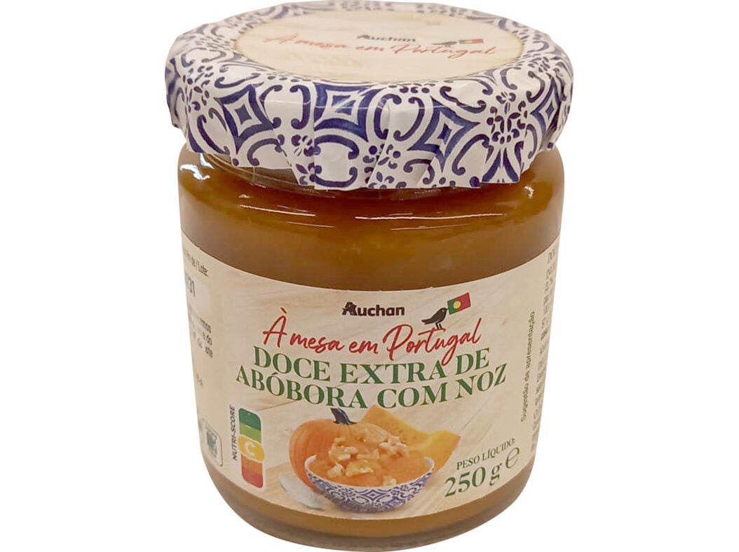 DOCE EXTRA AUCHAN "&Agrave; MESA EM PORTUGAL" AB&Oacute;BORA COM NOZ 250G image number 0