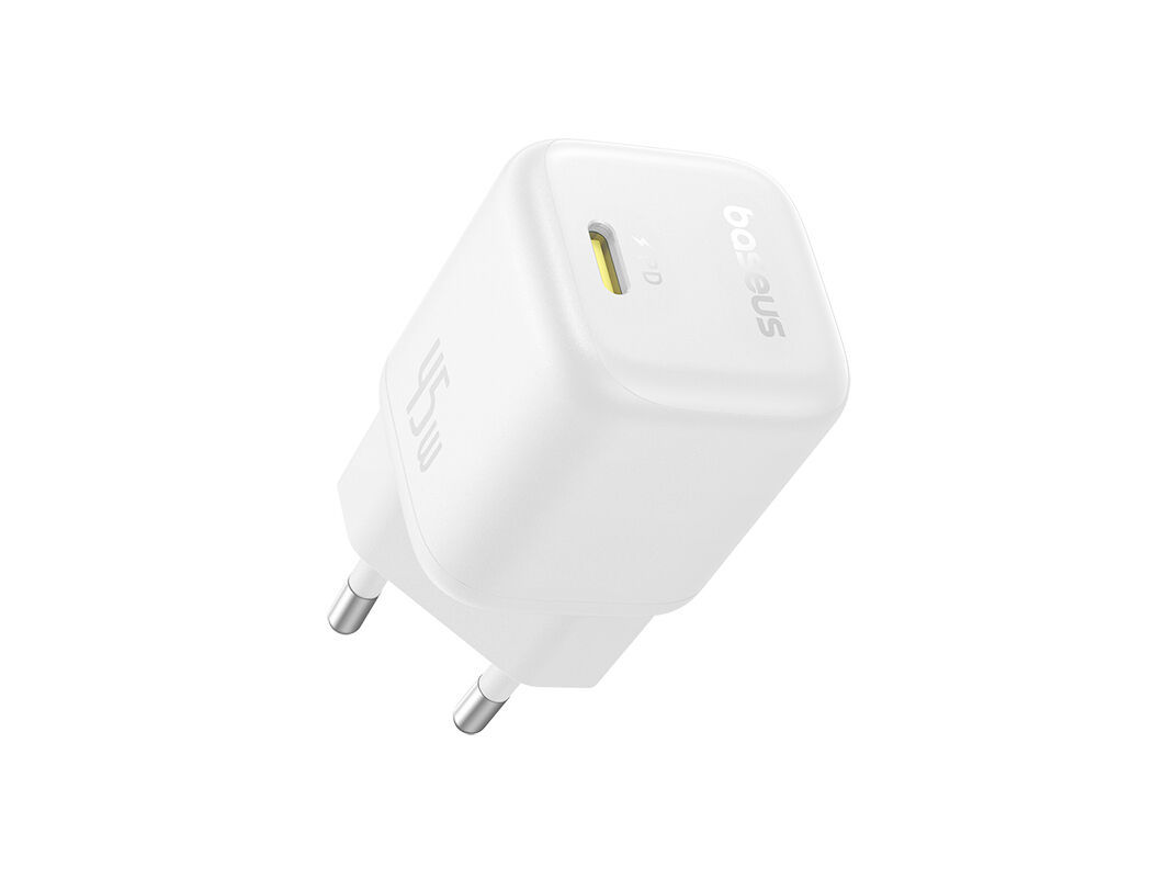 CARREGADOR BASEUS MOON WHITE PICOGO USB-C 45W image number 0
