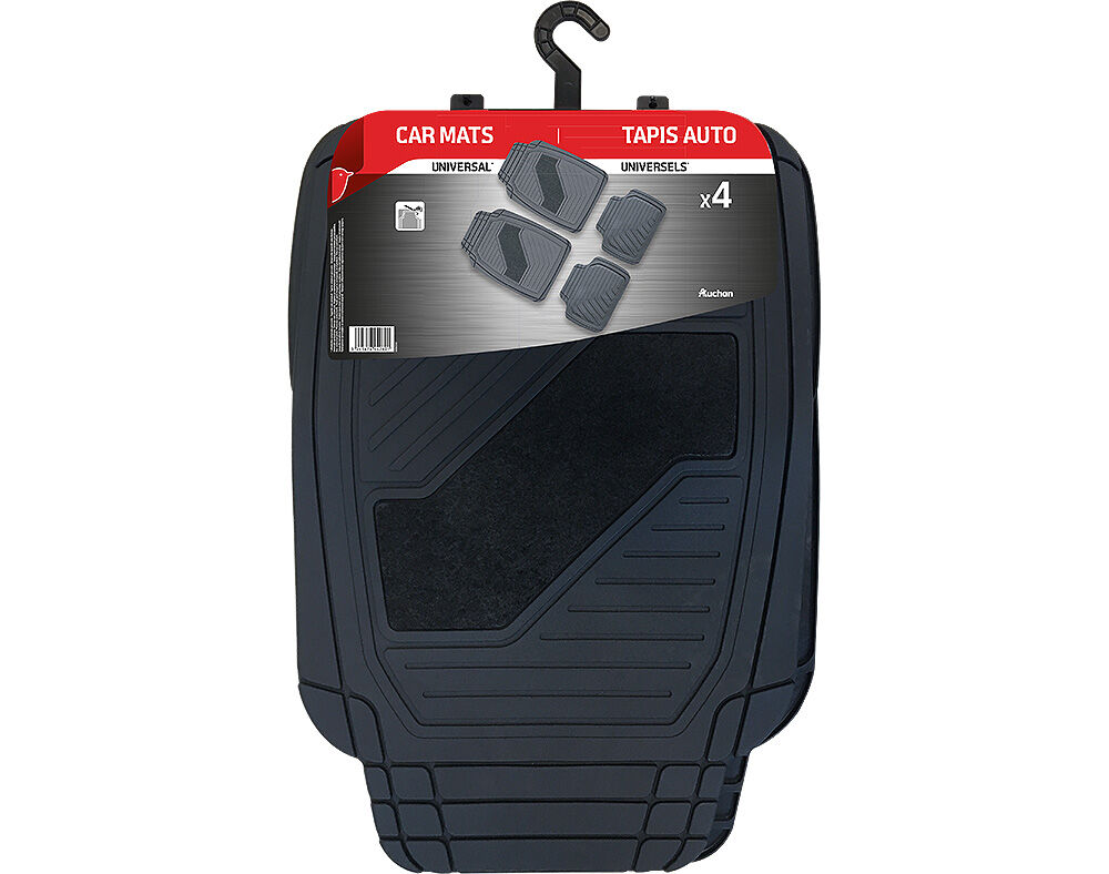 TAPETE AUCHAN ALCATIFA E BORRACHA PACK 4 UNIDADES
