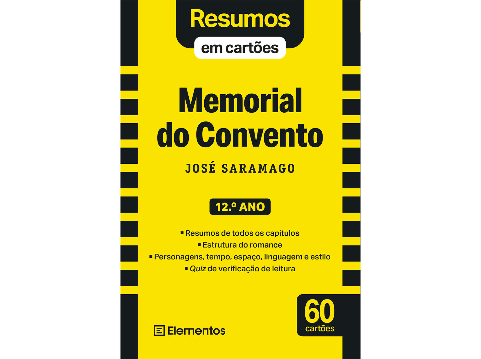 LIVRO RESUMOS EM CART&Otilde;ES MEMORIAL DO CONVENTO - JOS&Eacute; SARAMAGO - 12.&ordm; ANO