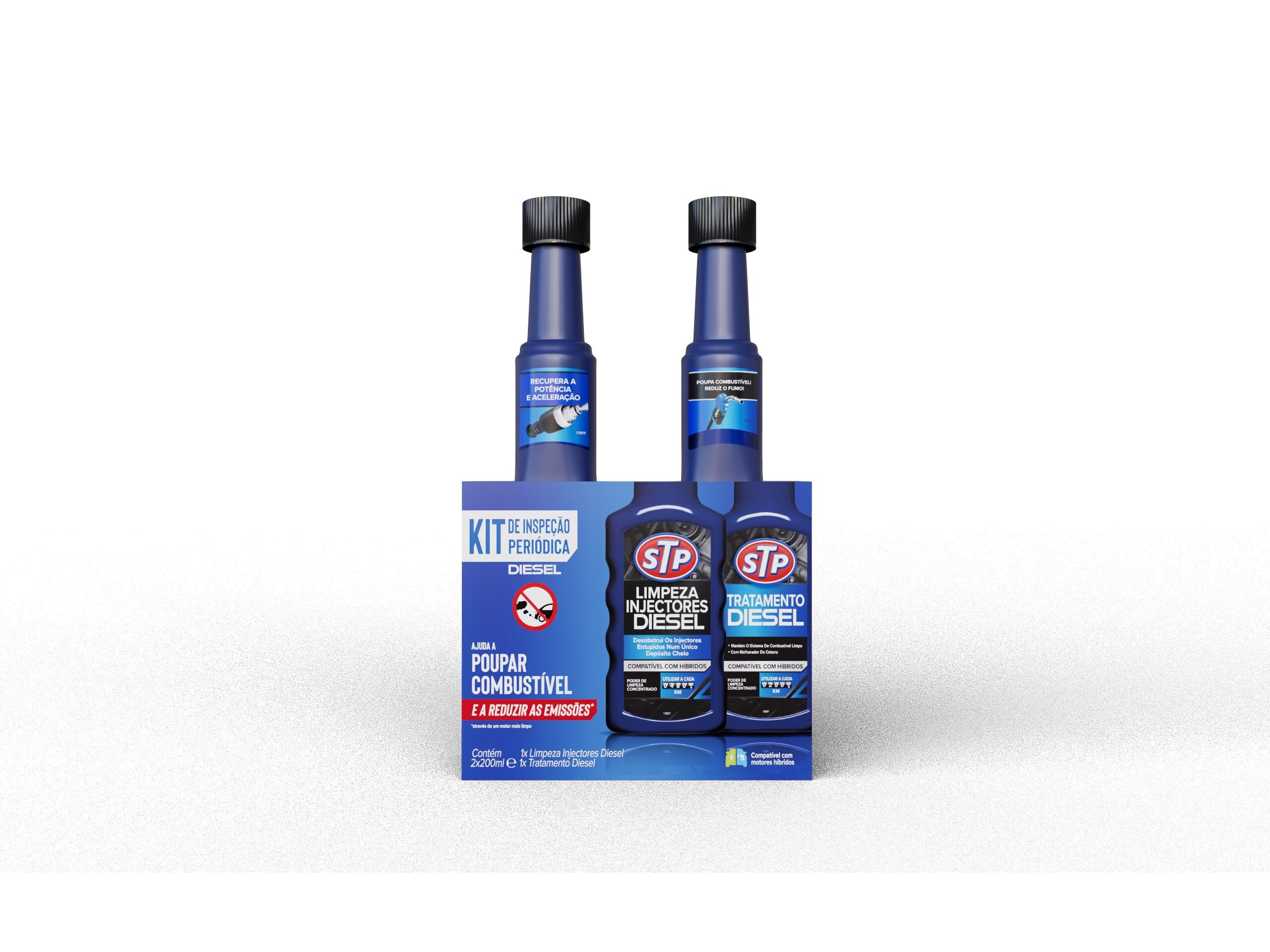 KIT INSPE&Ccedil;&Atilde;O PERI&Oacute;DICA DIESEL STP 2X200ML