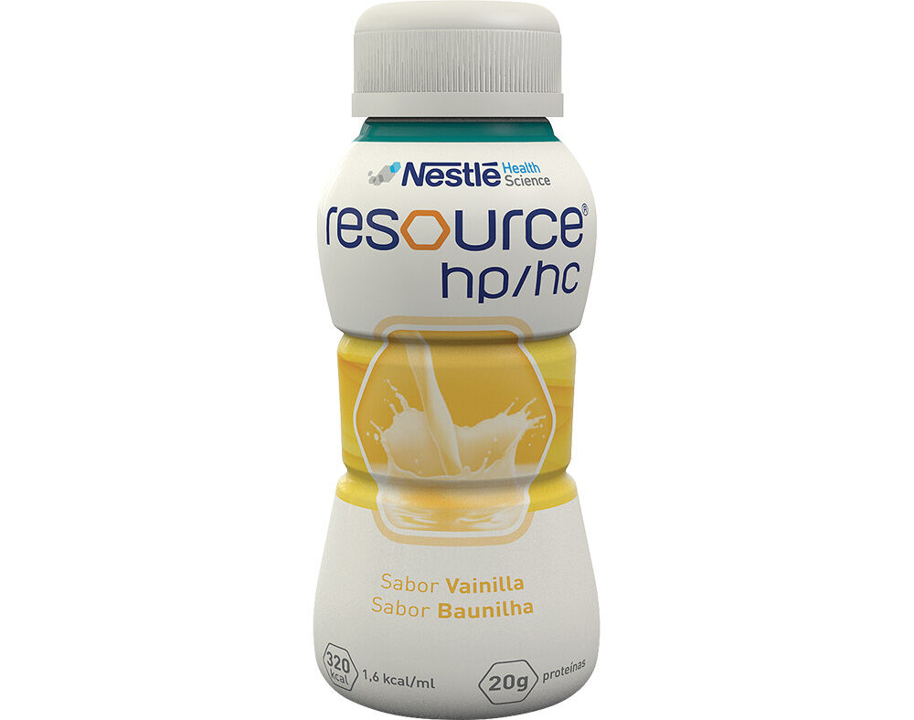 alimento dietético resource hp-hc baunilha 4x200ml