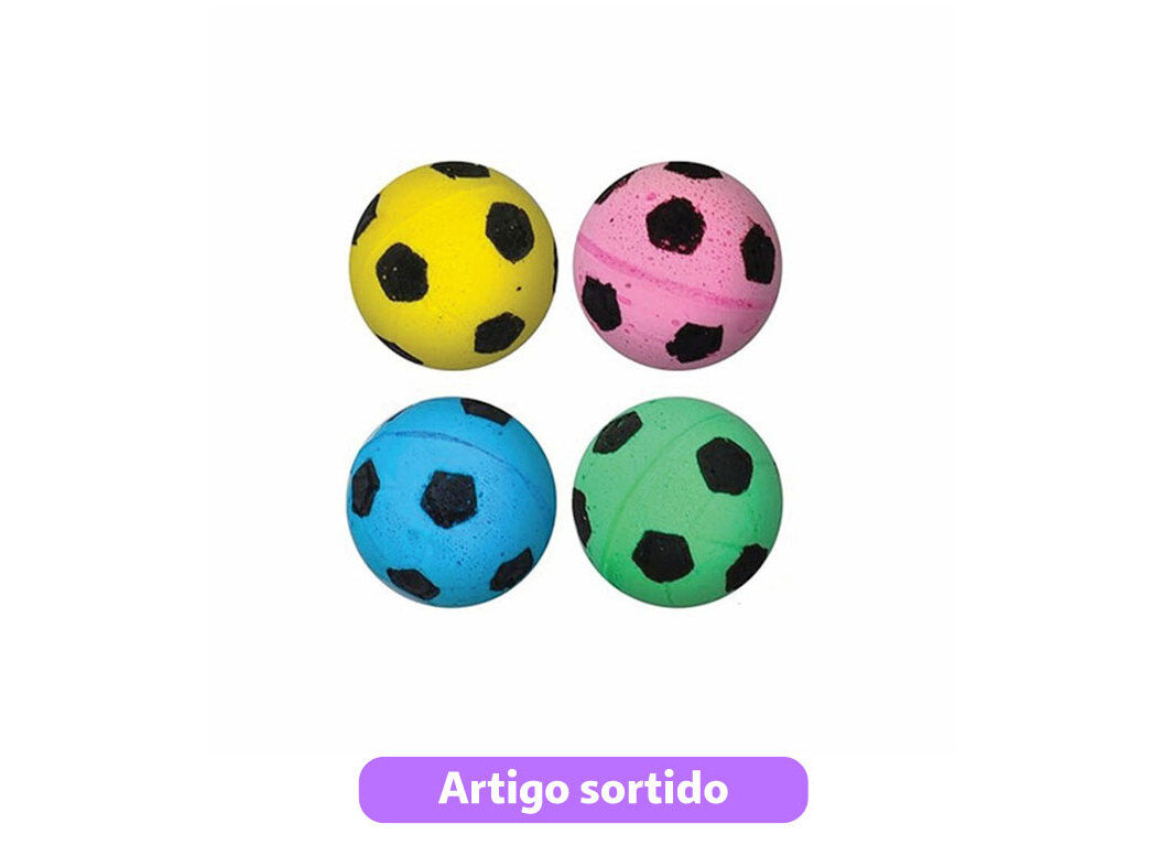 BRINQUEDO PARA GATO MINA & TED BOLA CORES SORTIDAS image number 0