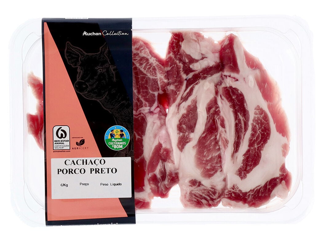 TRANCHES DO CACHA&Ccedil;O PORCO PRETO AUCHAN CULTIVAMOS O BOM SKP 250GR
