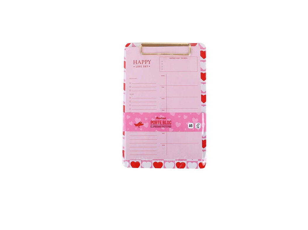 CLIPBOARD A5 AUCHAN LOVE 60F