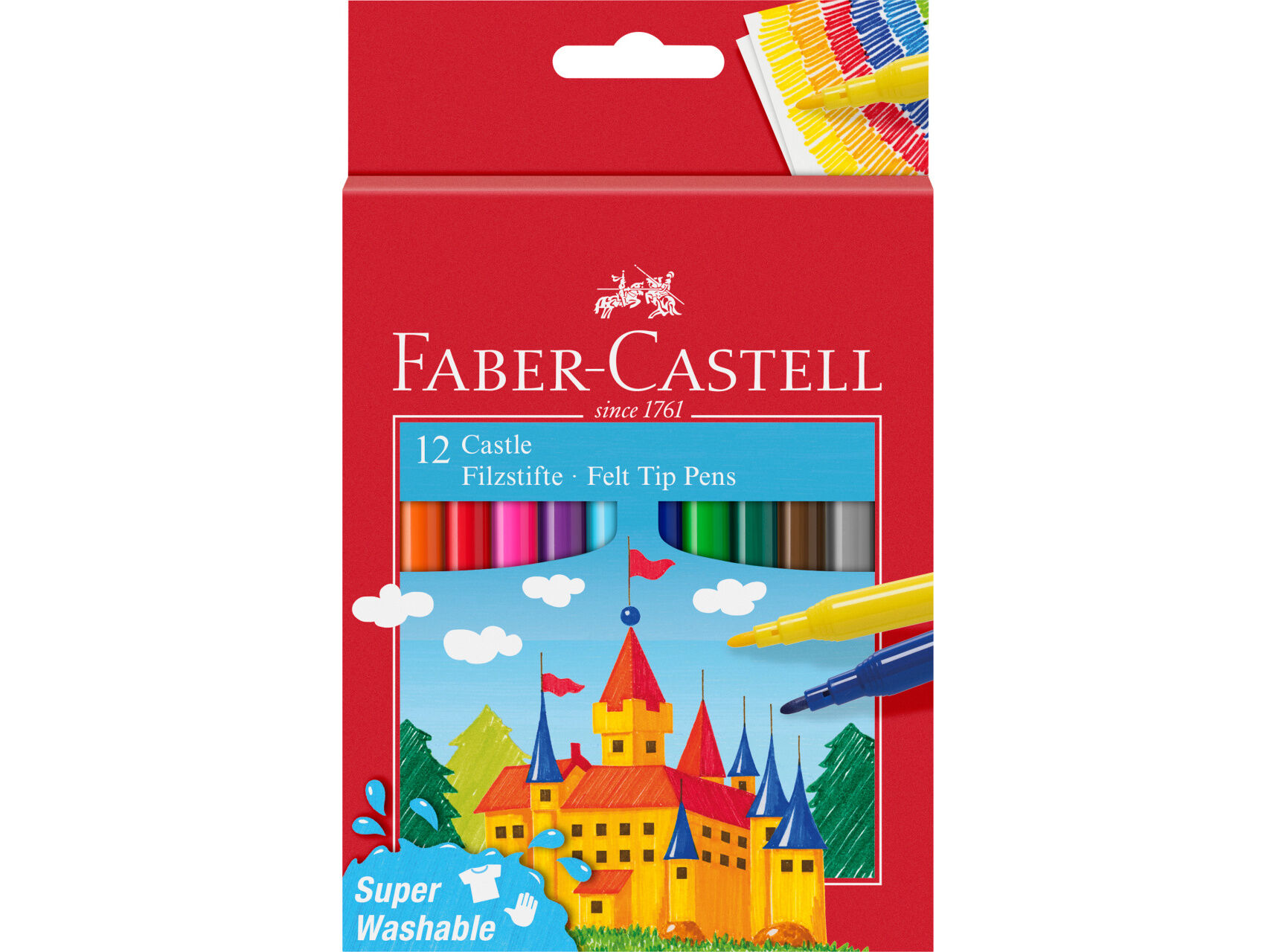 MARCADOR COLORIR FABER-CASTELL 12 UNIDADES image number 0