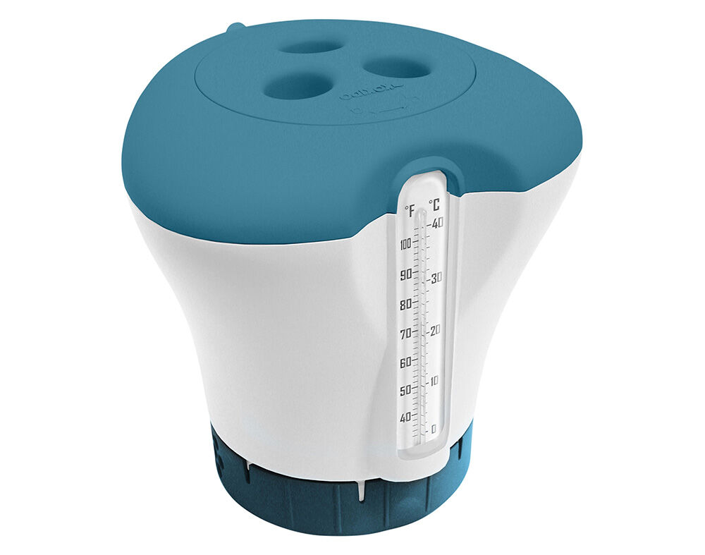 DISPENSADOR DE PASTILHAS PARA PISCINAS AUCHAN COM TERM&Oacute;METRO