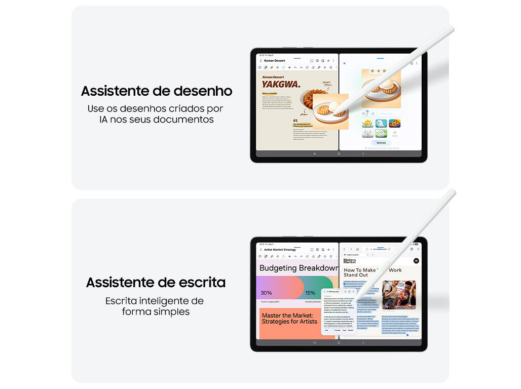 TABLET SAMSUNG GALAXY TAB S11 WIFI CINZA 256GB image number 3