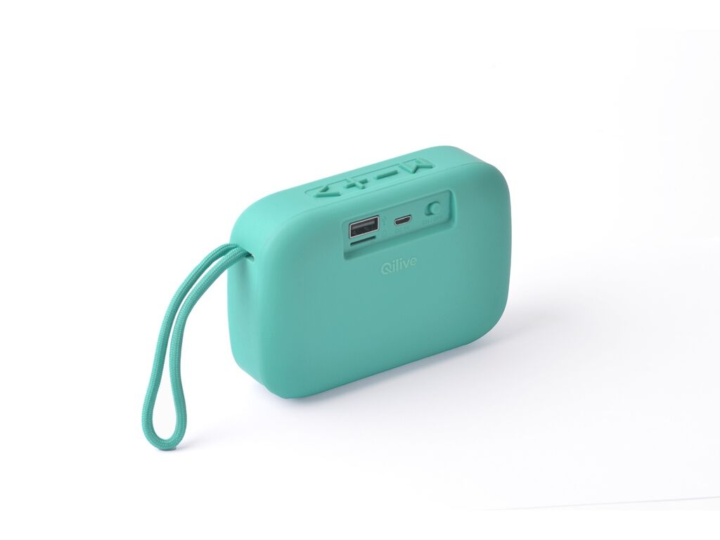 COLUNA PORT&Aacute;TIL QILIVE 600128295 VERDE BT 4W Q.1297 image number 1