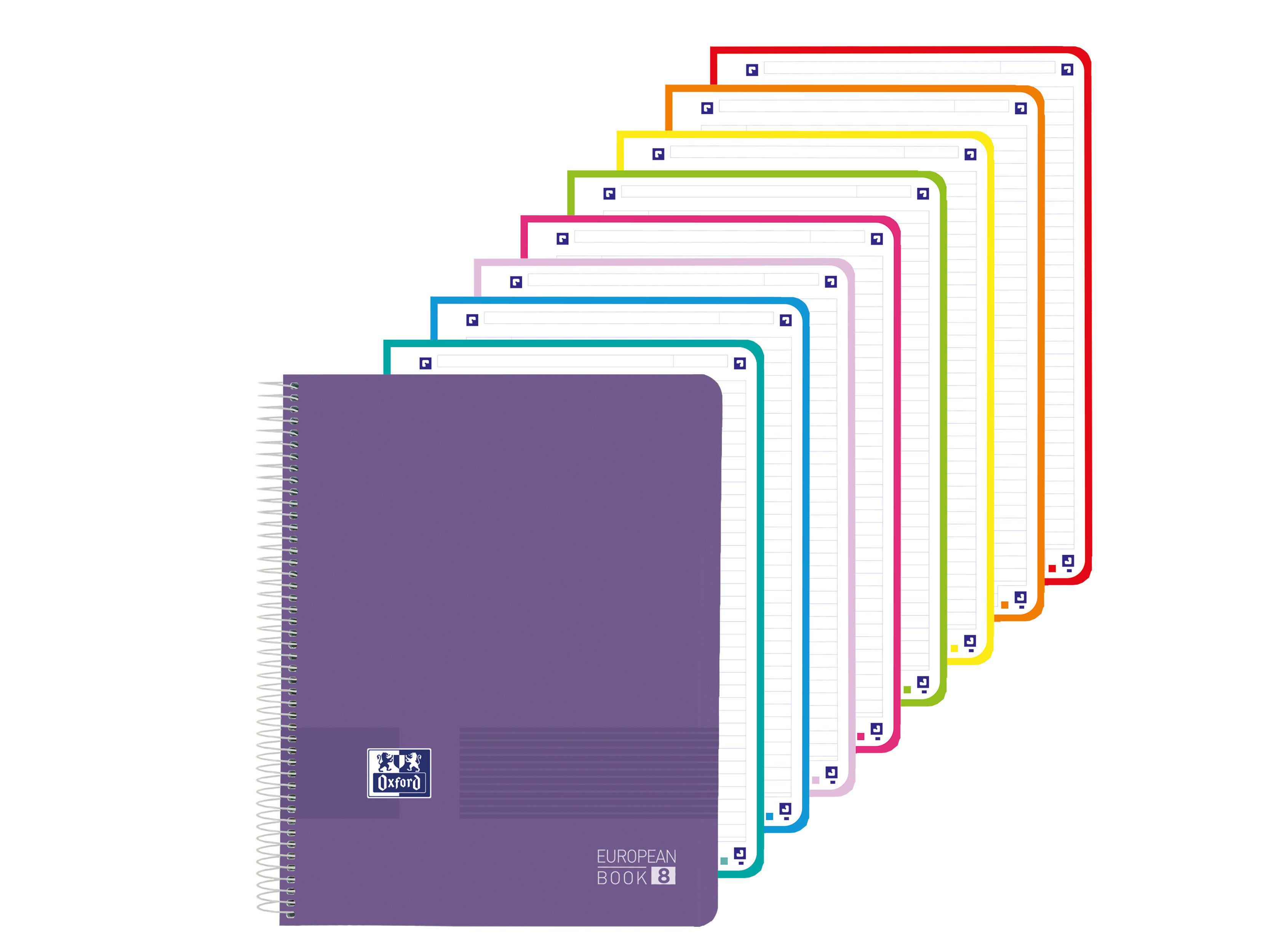 CADERNOS A4 PAUTADO POLIPROPILENO OXFORD LIVE&GO 160 FOLHAS CORES SORTIDAS image number 6