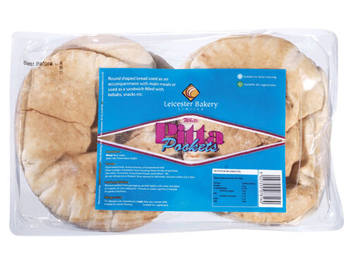 PÃO LEICESTER BAKERY PITA POCKETS ROUND B IN ONE PACK 8UN image number 0