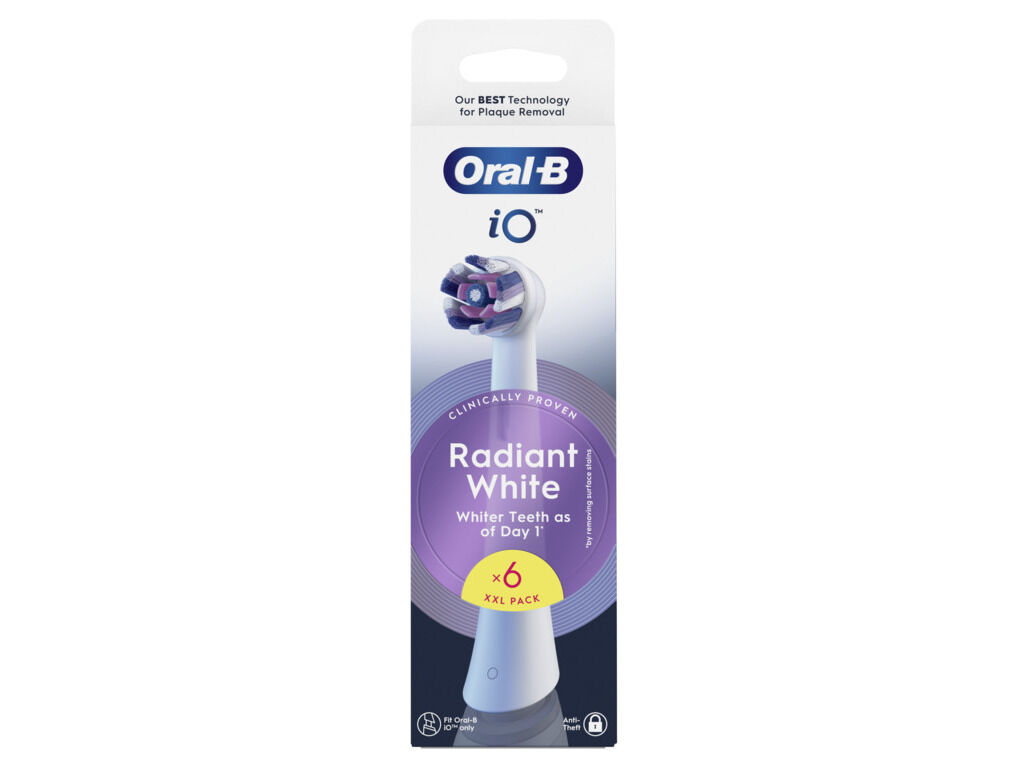 RECARGA ORAL-B IO RADIANT WHITE BRANCA 6UND image number 1