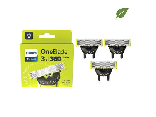 PACK 3 LÂMINAS BARBEAR PHILIPS ONE BLADE 360 QP430/50 image number 0