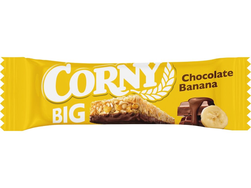 BARRAS DE CEREAIS CORNY CHOCOLATE E BANANA 50G image number 1