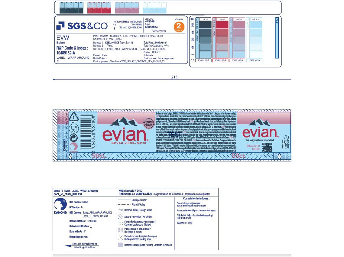 &Aacute;GUA MINERAL NATURAL EVIAN PET 0.5L (SDR) image number 1