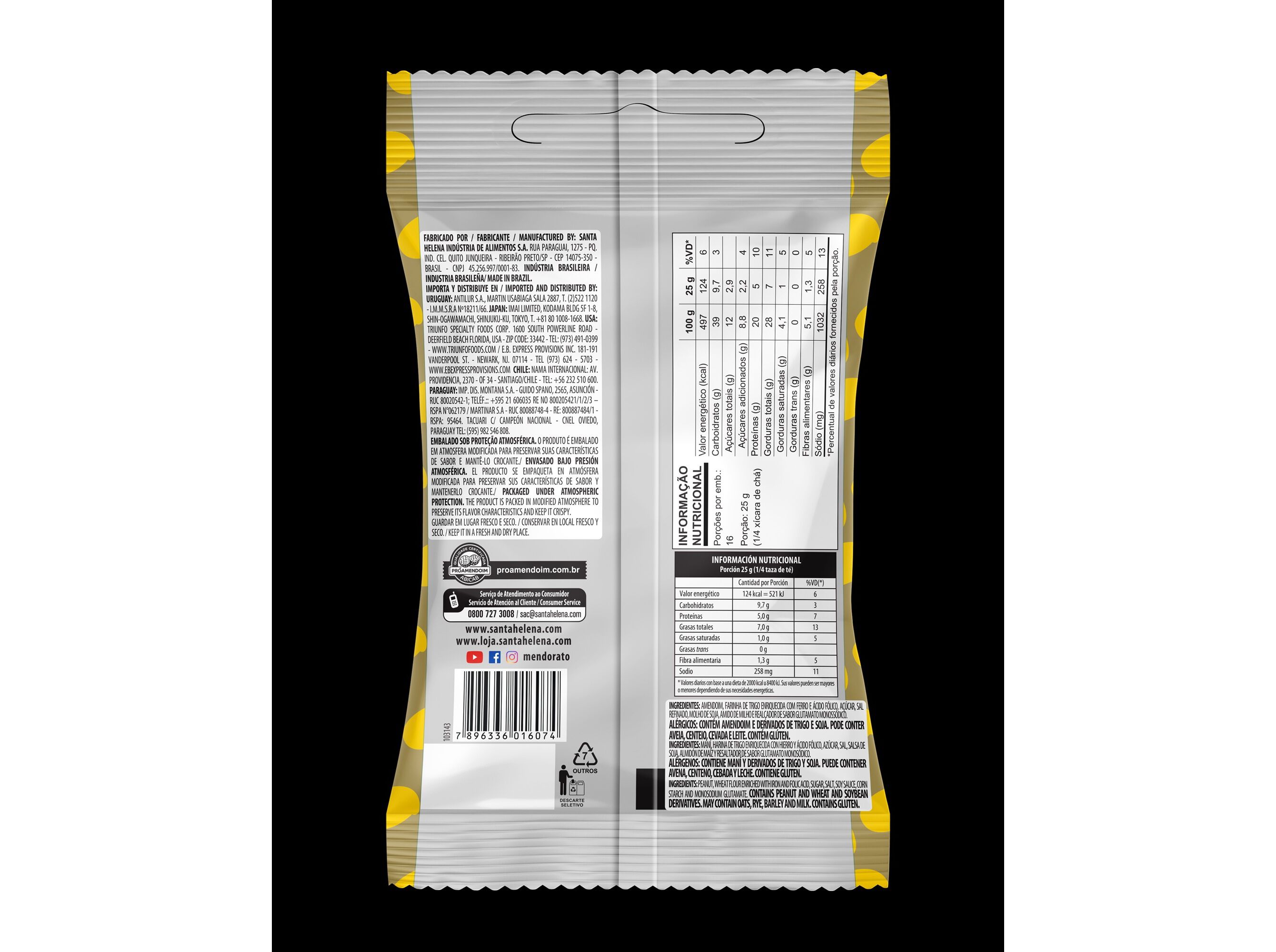 AMENDOIM SANTA HELENA JAPON&Ecirc;S 150G image number 1