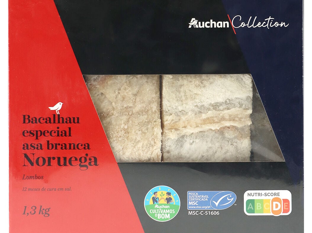LOMBOS DE BACALHAU ASA B. MSC AUCHAN COLLECTION CULTIVAMOS O BOM 12M 1.3KG image number 0