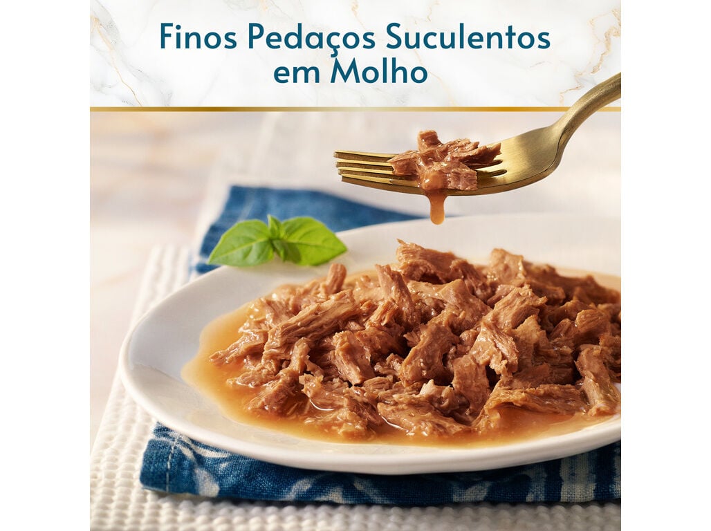 COMIDA H&Uacute;MIDA PARA GATO GOURMET PERLE DELICIAS DO OCEANO 4X85G image number 3