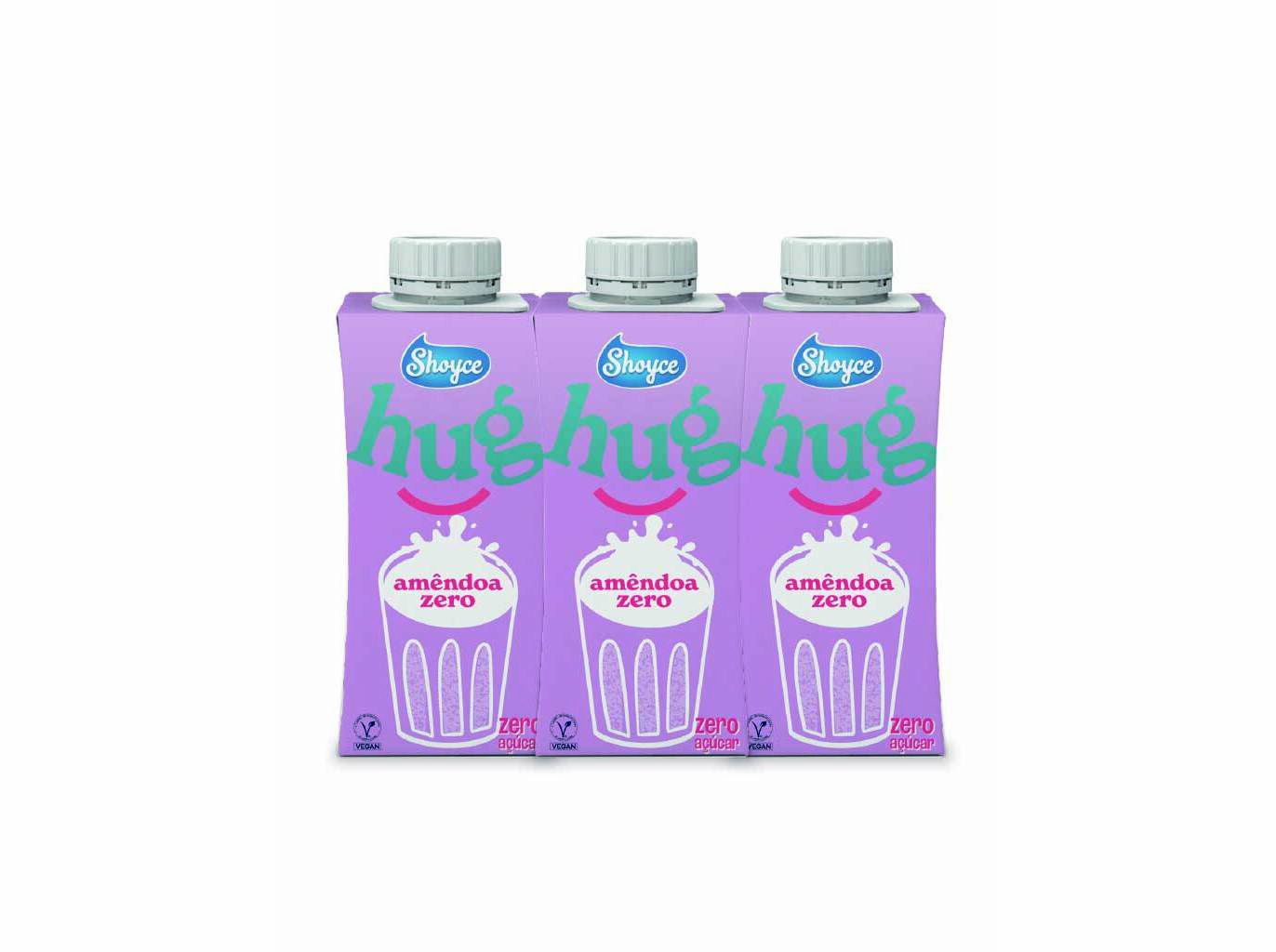 BEBIDA DE AM&Ecirc;NDOA SHOYCE: 0% A&Ccedil;UCARES 3X200ML