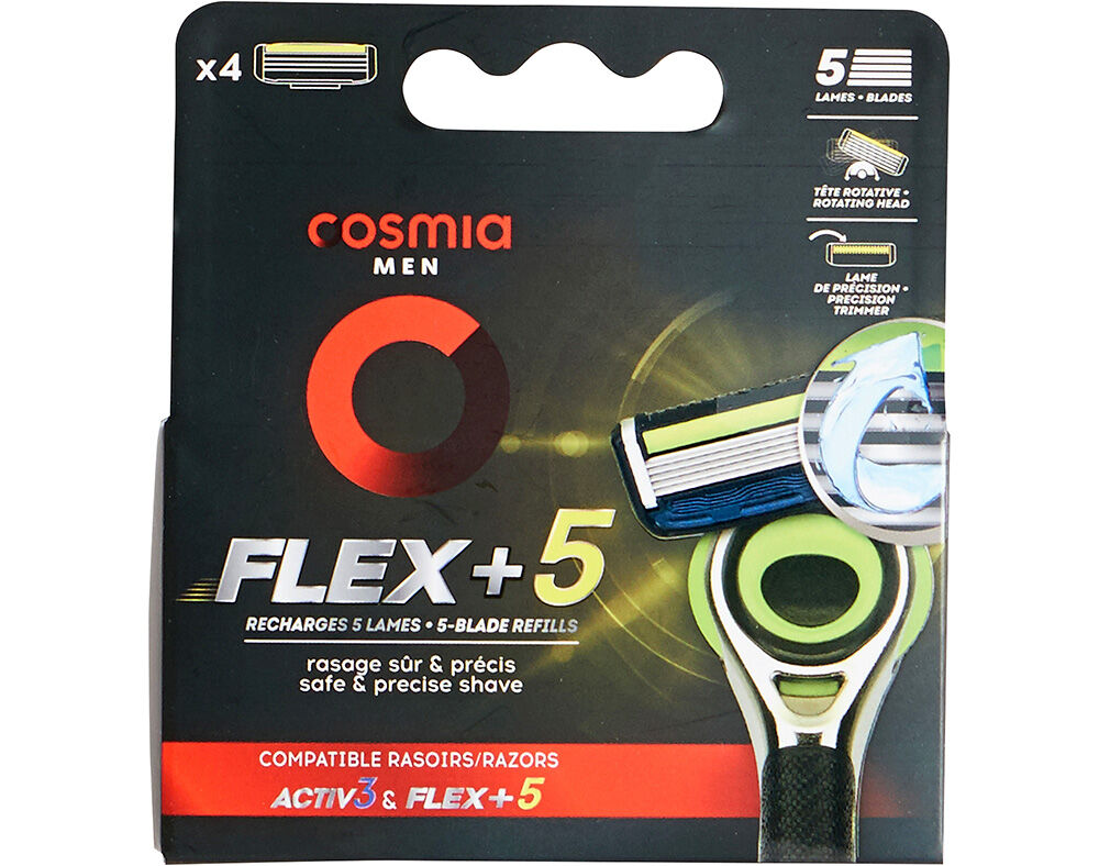 RECARGAS COSMIA MEN FLEX 5 L&Acirc;MINAS 4UN image number 0