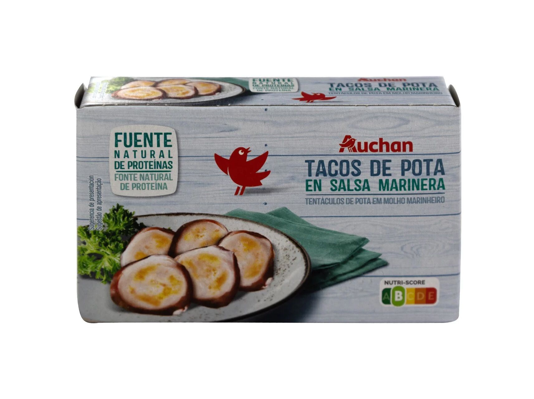 TENT&Aacute;CULOS DE POTA AUCHAN EM MOLHO MARINHEIRO 115(72)G