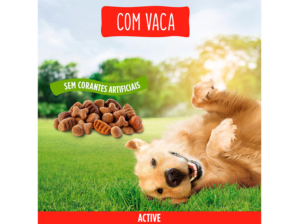 RA&Ccedil;&Atilde;O PARA C&Atilde;O FRISKIES ACTIVE COM VACA 4KG image number 3