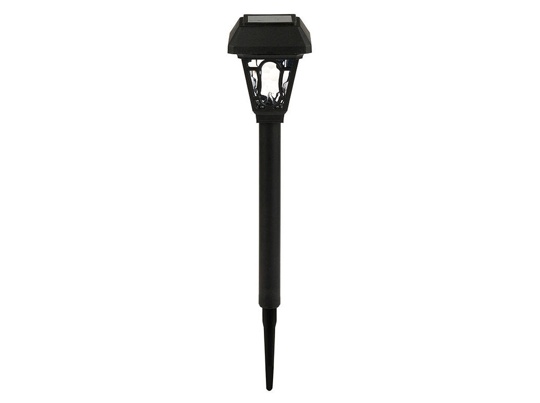 L&Acirc;MPADA SOLAR GARDENSTAR PL&Aacute;STICO PRETO 43CM