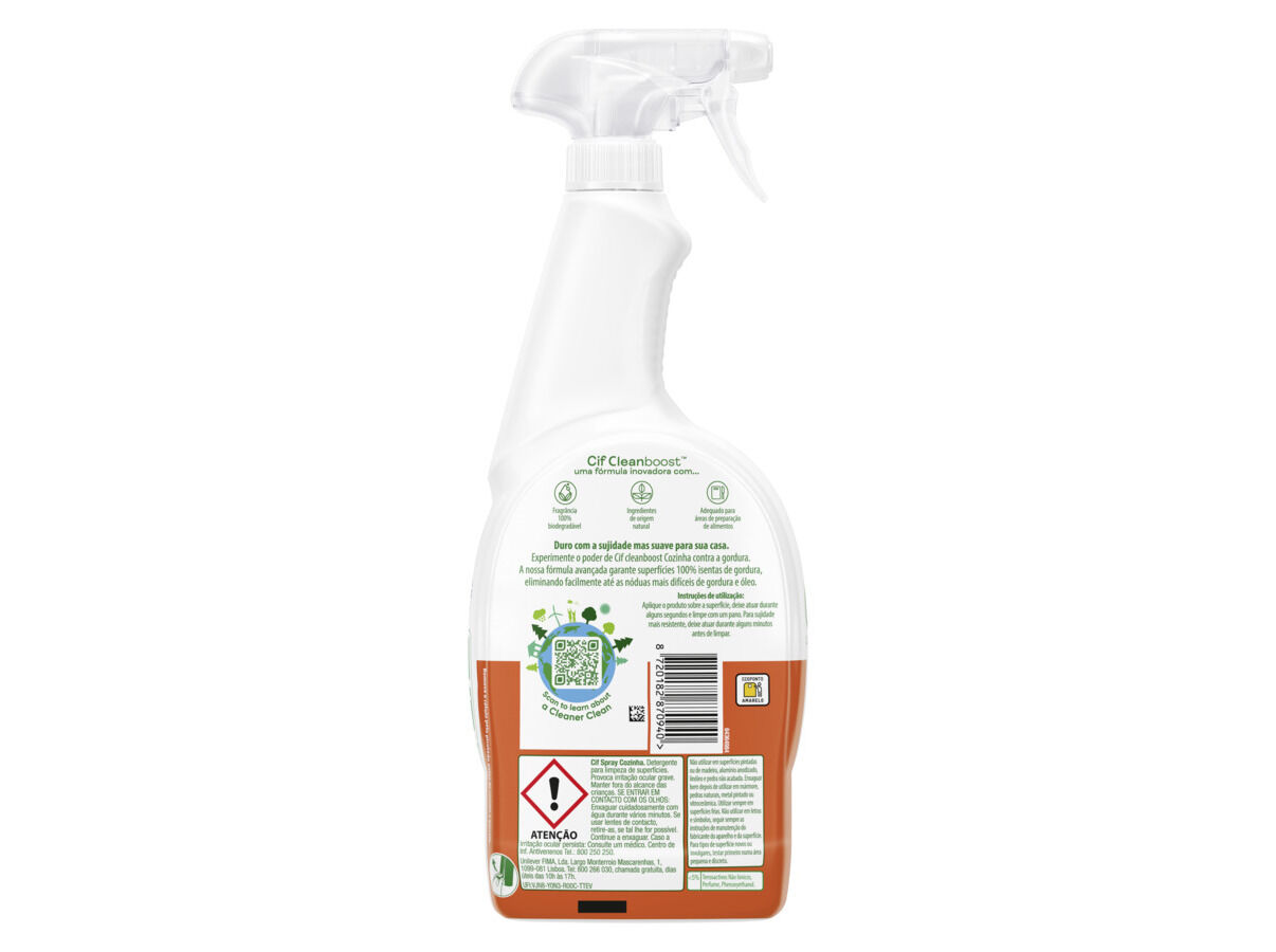 LIMPEZA CIF COZINHA SPRAY 750ML image number 1