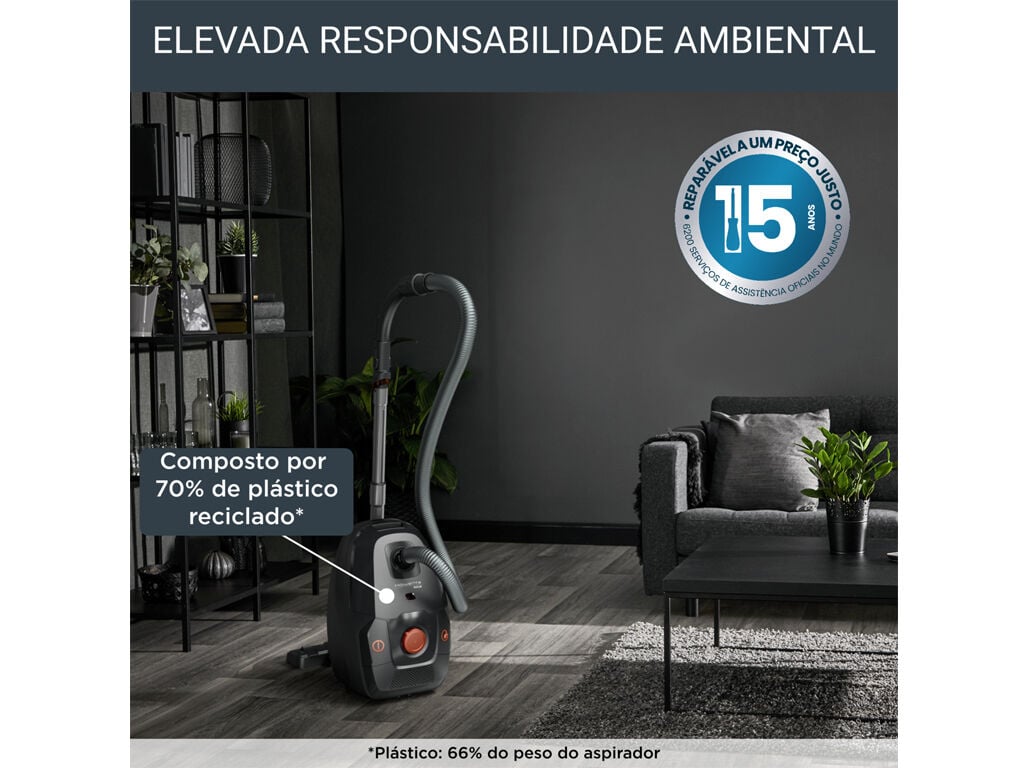 ASPIRADOR COM SACO ROWENTA RO6164EA GREEN FORCE MAX SILENCE CAR KIT - 4.5L/900W image number 1