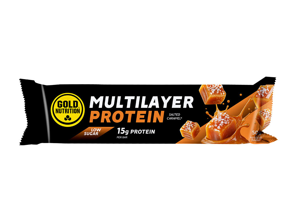 BARRA MULTILAYER GOLDNUTRITION PROT DARK SALTED CARAMEL 50G image number 0