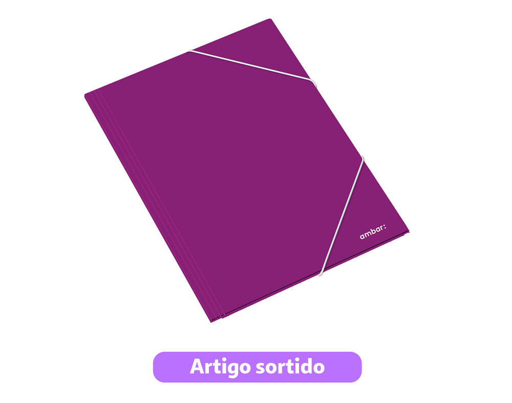 CAPA COM EL&Aacute;STICO AMBAR ALMA&Ccedil;O CARTOLINA CORES SORTIDAS image number 0